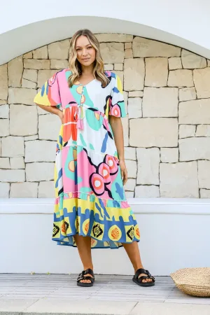 101206 MULTI PRINT Dress