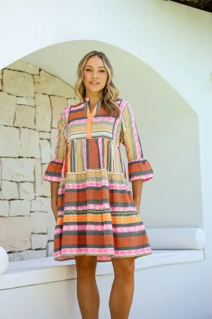 6454m MULTI SUNSET Dress
