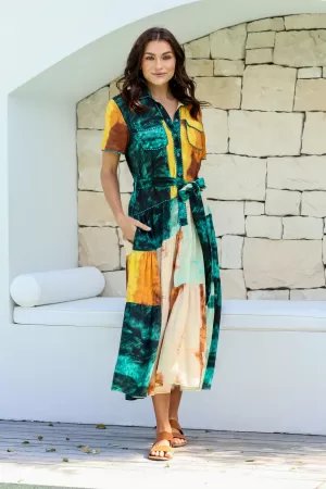 Piping Trim Dress